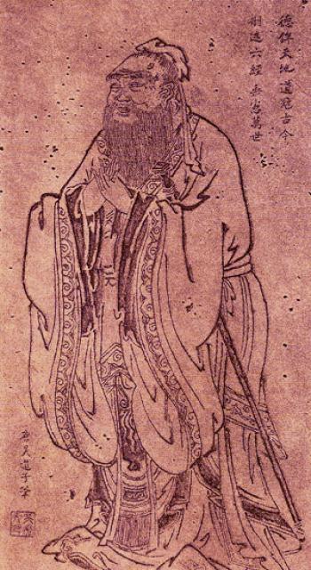 孔子像(唐代绘)